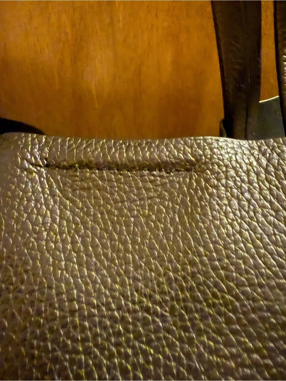 Banana Republic Black Pebbled Leather Tote with Removable Strap